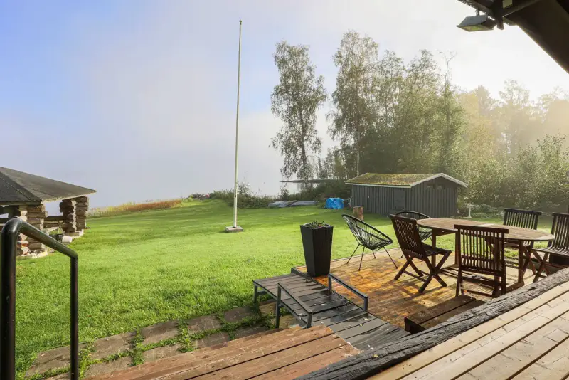 Mökki ~72 m² (1971) + sauna/aitat, ~1,8 ha (~100 m rive), Kuorasjärvi — Sydänmaa / Alavus — 5