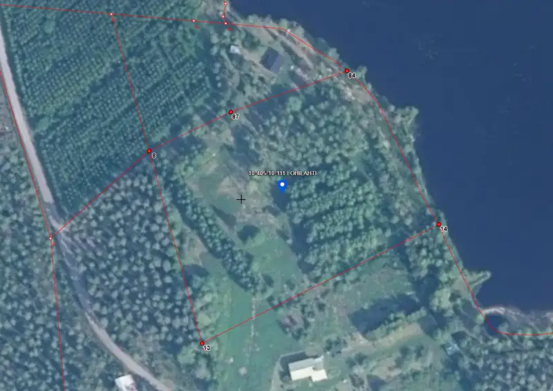 Terrain de loisir Kuotesjärvi — Alavus, 1,76 ha, ~100 m rive sable, droits 130 m² — 11