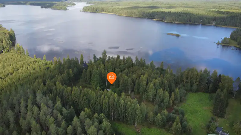 Terrain de loisir Kuotesjärvi — Alavus, 1,76 ha, ~100 m rive sable, droits 130 m² — 9