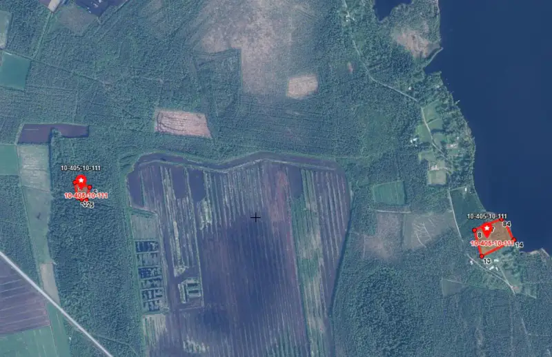 Terrain de loisir Kuotesjärvi — Alavus, 1,76 ha, ~100 m rive sable, droits 130 m² — 5