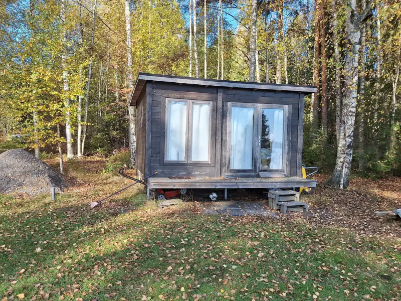 Terrain de vacances 3 780 m² avec plage de sable au sud et ~88 m de rive privée sur le Ruotsalainen, petit sauna — Kalkkinen, Asikkala — 8