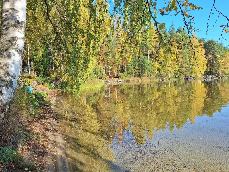 Terrain de vacances 3 780 m² avec plage de sable au sud et ~88 m de rive privée sur le Ruotsalainen, petit sauna — Kalkkinen, Asikkala — 13