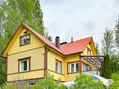 Maison 1940 (80 m², 4 pièces) avec rive privée exposée sud sur l’Enonvesi, sauna en annexe — Enonkoski — 1