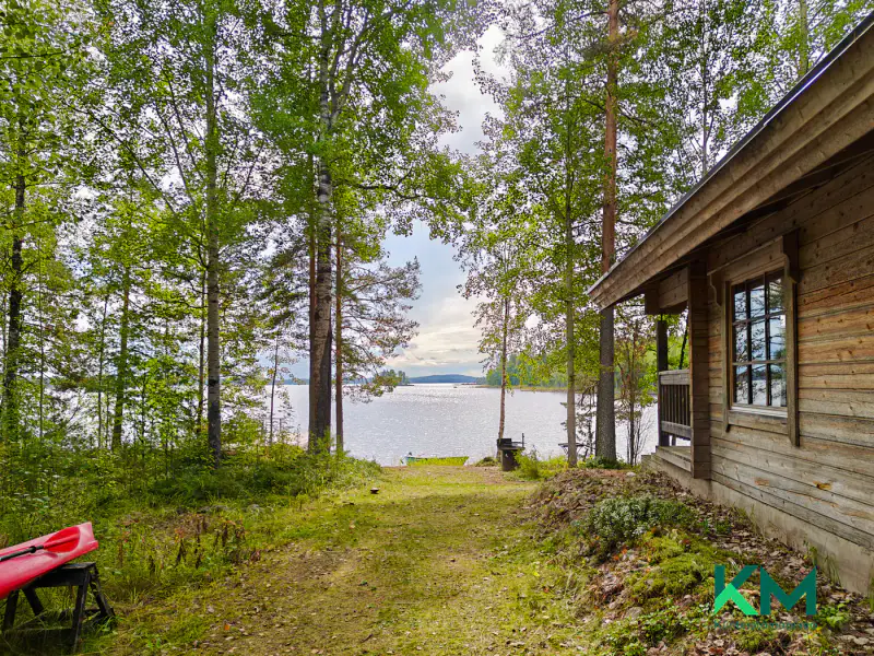 Maison Honka 86 m² (2012) + rantasauna, ~83 m Joutenvesi / Saimaa, 7 430 m² — Ihamaniemi — 4