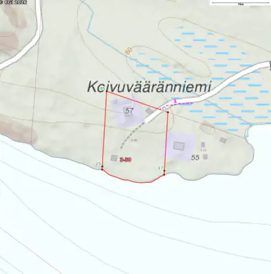 Maison Honka 86 m² (2012) + rantasauna, ~83 m Joutenvesi / Saimaa, 7 430 m² — Ihamaniemi — 1