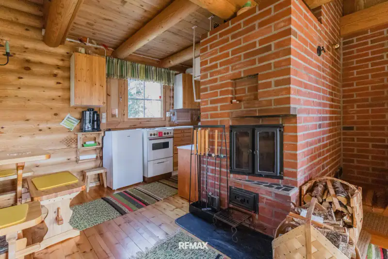 Mökki en rondins ~52 m² (1989) + sauna à bois, 2,06 ha et rive privée sur l’Ounasjoki — Peltovuoma / Enontekiö — 14