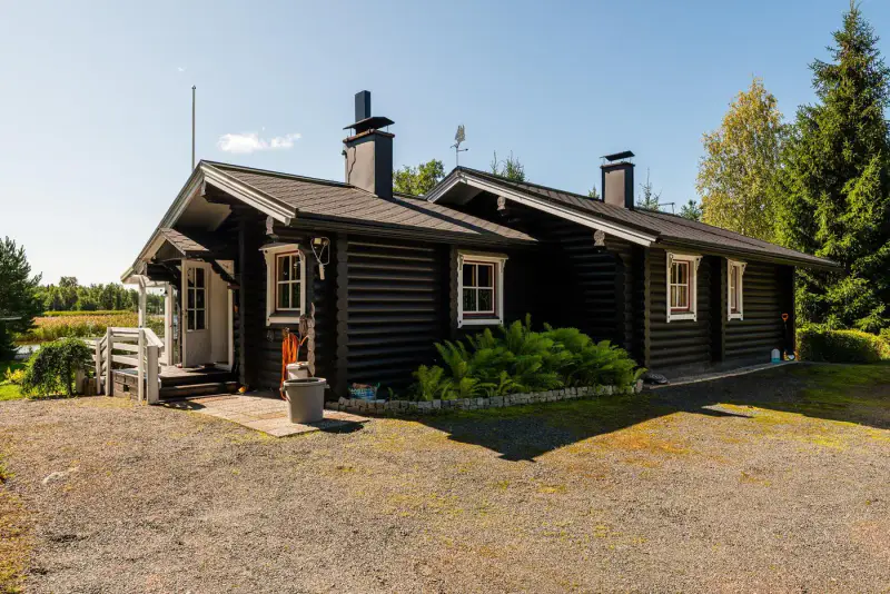 Mökki hivernal 57 m² (1991) mer + sauna, ~1,4 ha bout de chemin — Luvia / Eurajoki — 12