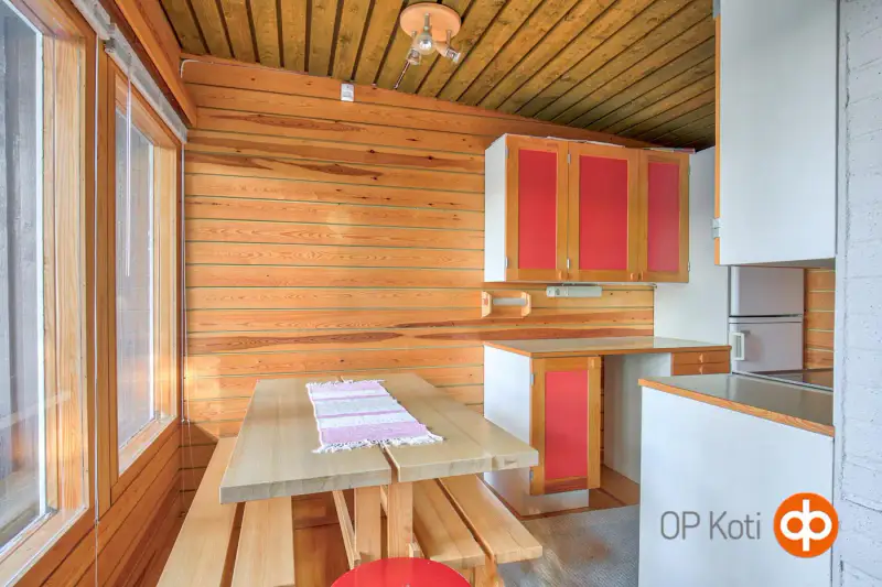 Chalet de 1973 (36 m²) + sauna de rive avec salle et cheminée, 41 m de rive privée et 2 040 m² sur le Kiimalammi — Koijärvi / Forssa — 13
