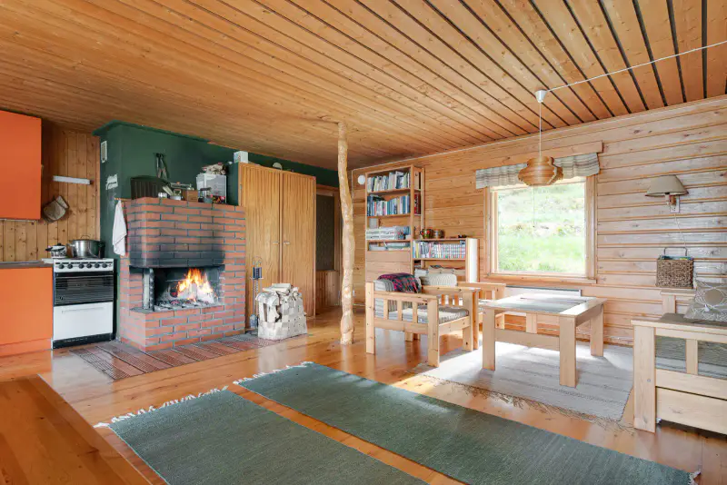 Chalet 1970, 48 m², rive privée, 3 020 m² + sauna de rive — Kalvola, Hämeenlinna — 7