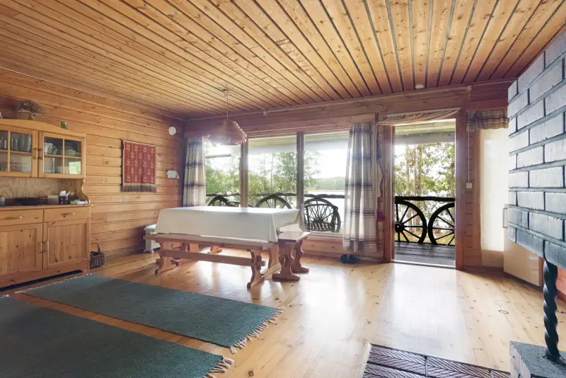 Chalet 1970, 48 m², rive privée, 3 020 m² + sauna de rive — Kalvola, Hämeenlinna — 6