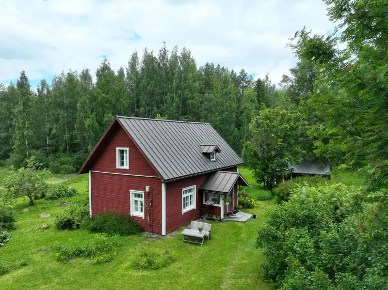 Maison 1930 ~100 m² + 2 saunas, ~11,4 ha forêt, rive Kynsivesi ~30 m — Mäyrämäki — 3