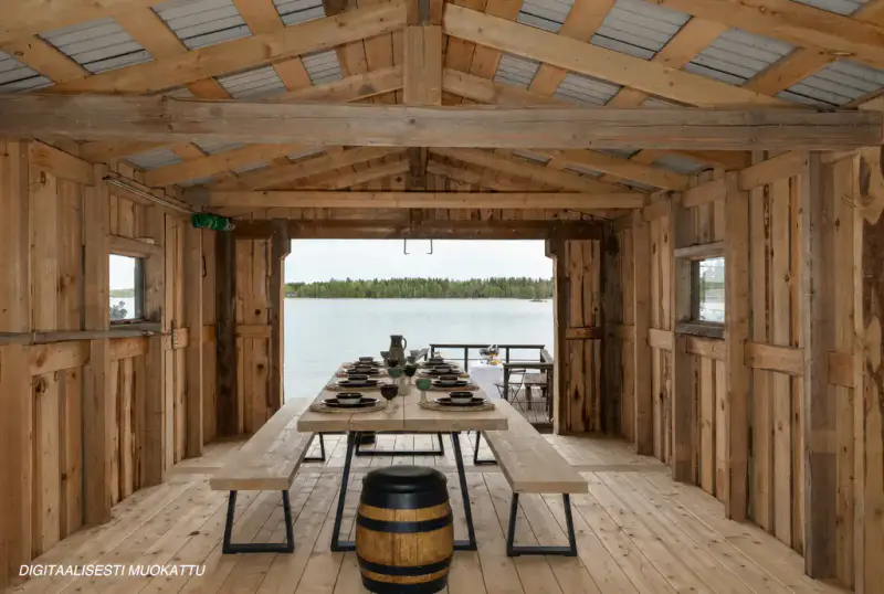 Chalet ~52 m² (1977) rénové 2025–26 sur île du Jääsjärvi + sauna, 3 210 m² — Hirvisaaret / Hartola — 17
