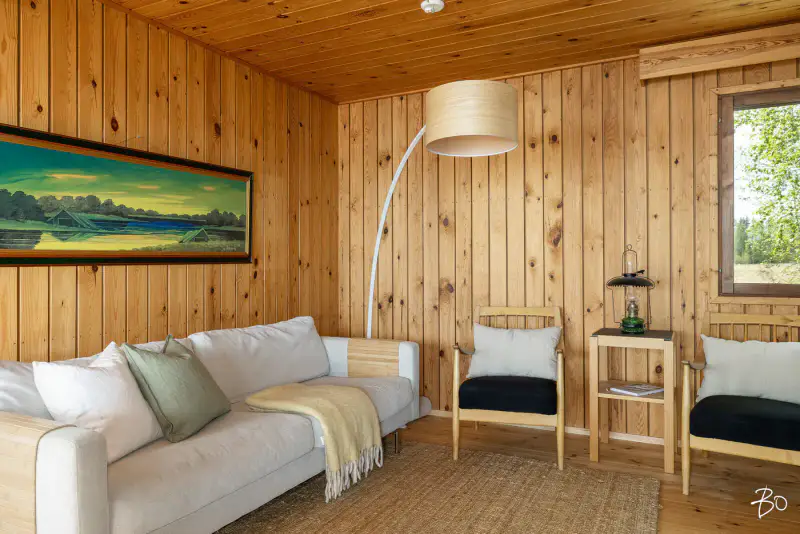 Chalet ~52 m² (1977) rénové 2025–26 sur île du Jääsjärvi + sauna, 3 210 m² — Hirvisaaret / Hartola — 11