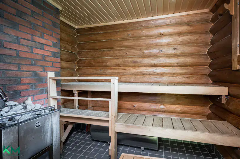 Maison ~118 m² (1985) géothermie + sauna de rive en rondins, 4 445 m² et 220 m de rive sur la Tainionvirta — Hartola — 17