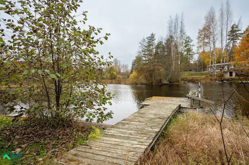Maison ~118 m² (1985) géothermie + sauna de rive en rondins, 4 445 m² et 220 m de rive sur la Tainionvirta — Hartola — 4