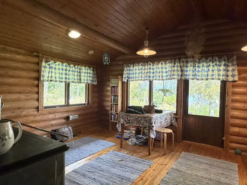 Mökki rondins ~31 m² (1993) + sauna séparée, 1,26 ha péninsule, Saimaa / Pieni Kolovesi — Pyylinsaari / Heinävesi — 5