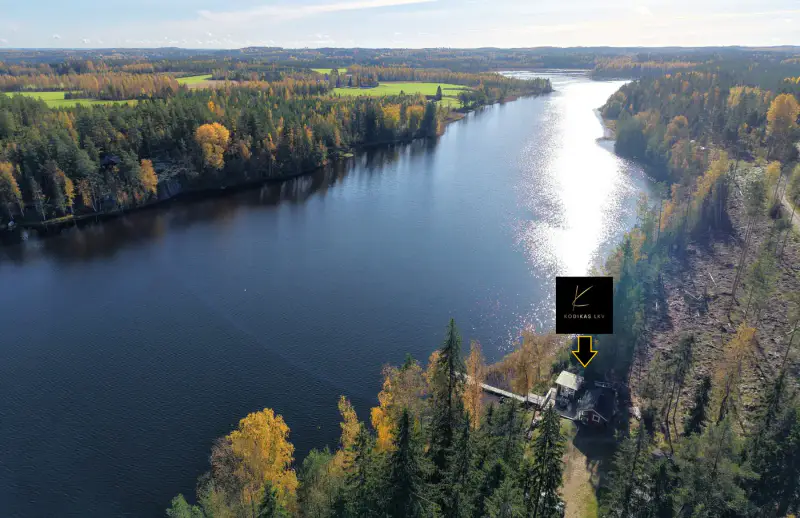 Mökki rénové ~39 m² (1971, refait 2013–2014) + sauna en rondins 2012, 2 150 m² et ~40 m de rive privée sur le Kaitoo — Paistjärvi / Heinola — 6