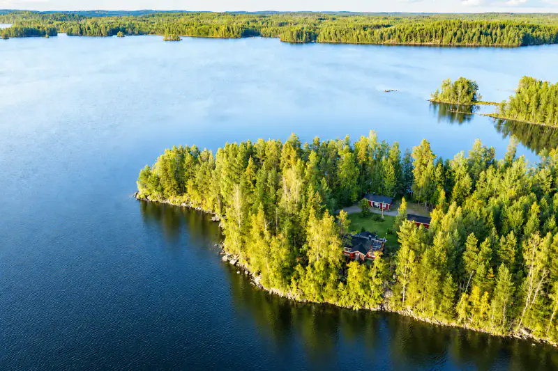 Presqu’île privée sur le Puula — Hirvensalmi (~10 ha) — 1