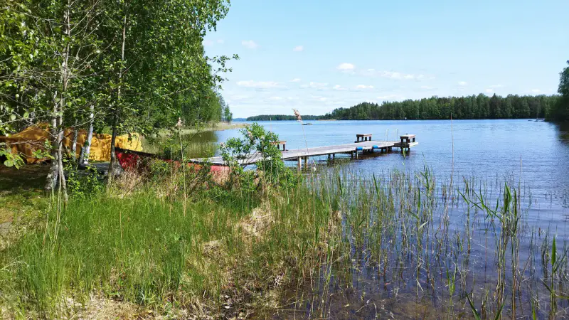 Mökki ~60 m² (1995) + rantasauna, aitta, grillitupa, 8 790 m², Puula — Tuukkala / Hirvensalmi — 3