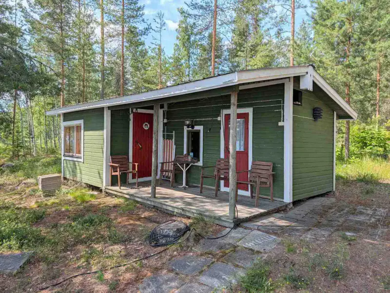 Ensemble 3 parcelles ~45 m² (1976) + rantasauna, 7 030 m², Puulavesi — Tentunniemi / Hirvensalmi — 10