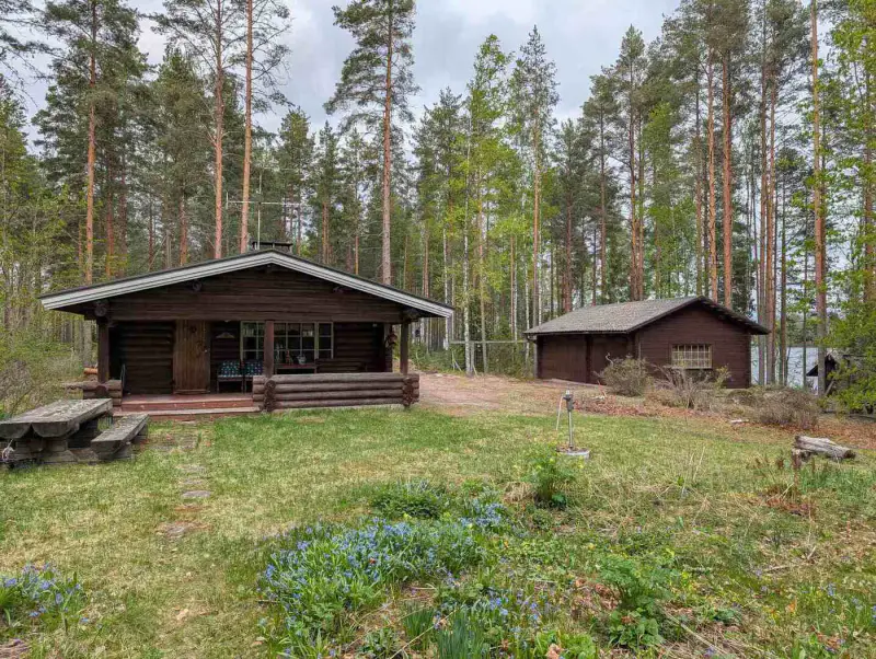 Ensemble 3 parcelles ~45 m² (1976) + rantasauna, 7 030 m², Puulavesi — Tentunniemi / Hirvensalmi — 15