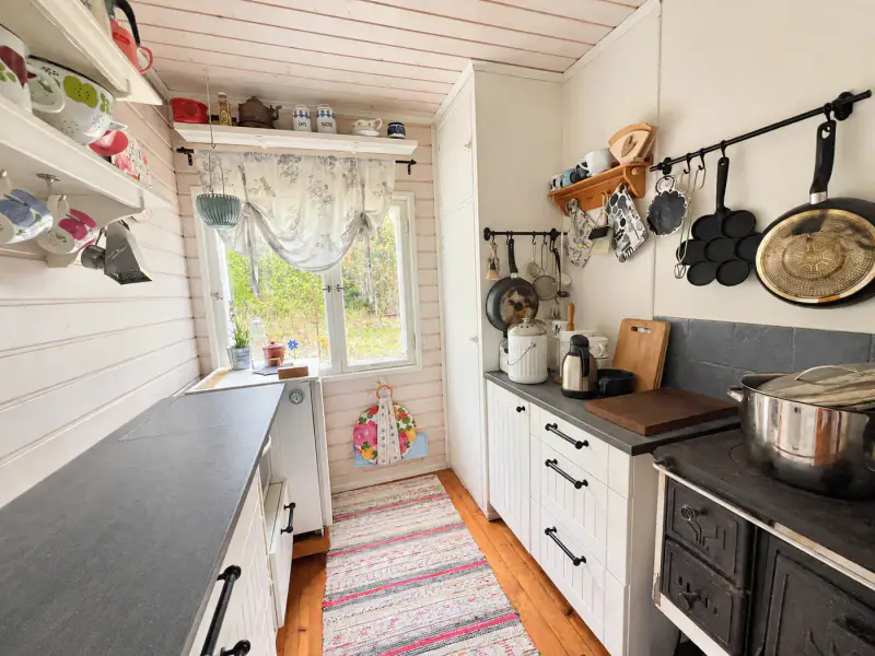 Mökki d’île ~47 m² (1963) + sauna de rive, plage de sable sur le Suontee, 2 790 m² — Kalhosaari / Hirvensalmi — 9
