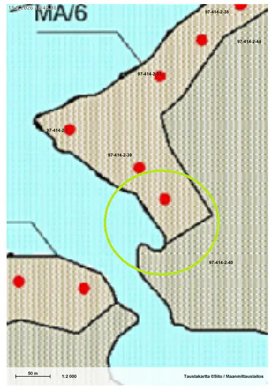 Terrain constructible ~1,9 ha, ~200 m rive ouest Puula, 350 k-m² — Suurenniemi / Hirvensalmi — 12