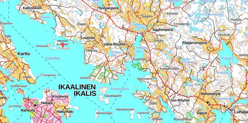 Mökki rondins île ~24,5 m² (2017) + sauna, 1 940 m², Kyrösjärvi — Kallionkieli / Ikaalinen — 15