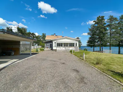 Maison rénovée ~155 m², géothermie et fibre, rive de sable sur l’Immalanjärvi, services à pied — Imatra — 1