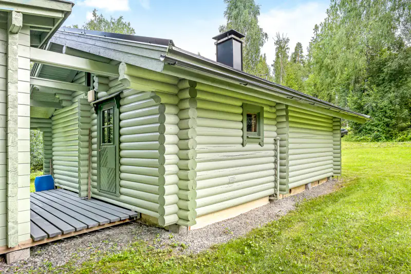 Hirsimökki ~42 m² (1990) + sauna, 4 800 m², Inkoonjoki — Nötterdalen / Inkoo — 11