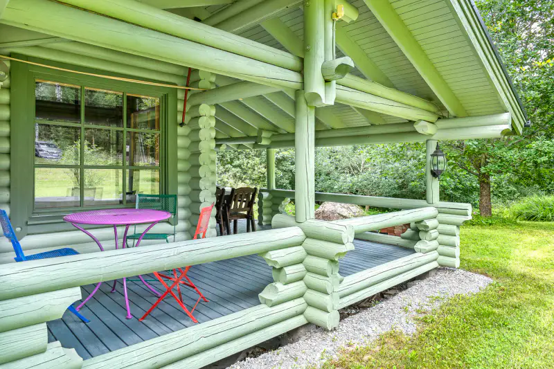 Hirsimökki ~42 m² (1990) + sauna, 4 800 m², Inkoonjoki — Nötterdalen / Inkoo — 14