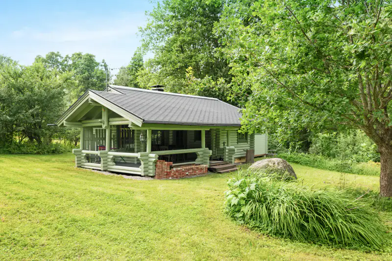 Hirsimökki ~42 m² (1990) + sauna, 4 800 m², Inkoonjoki — Nötterdalen / Inkoo — 6