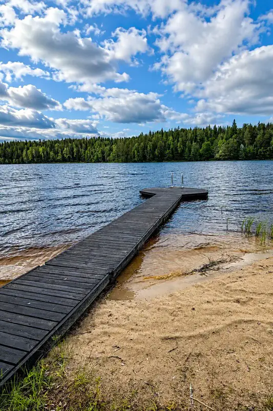 Maison de vacances agrandie de 113 m² avec espace spa + sauna de rive rénové, 131 m de rive privée et 1,33 ha sur le Syväjärvi — Pihlaisto / Jämsä — 4