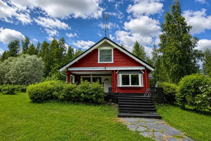 Maison de vacances agrandie de 113 m² avec espace spa + sauna de rive rénové, 131 m de rive privée et 1,33 ha sur le Syväjärvi — Pihlaisto / Jämsä — 7