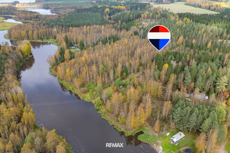 Terrain de loisirs 1,45 ha avec petite plage privée sur la Puujoki, droit à bâtir 100 m² — Leppäkoski / Janakkala — 4
