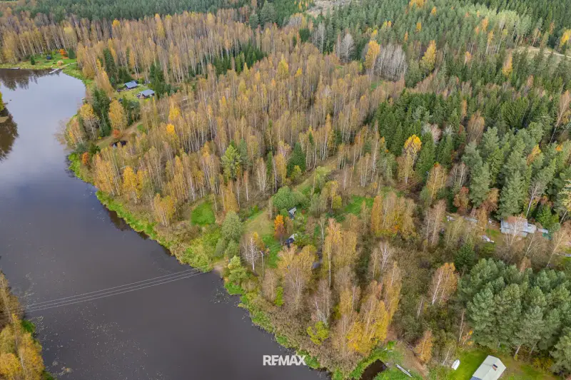 Terrain de loisirs 1,45 ha avec petite plage privée sur la Puujoki, droit à bâtir 100 m² — Leppäkoski / Janakkala — 2