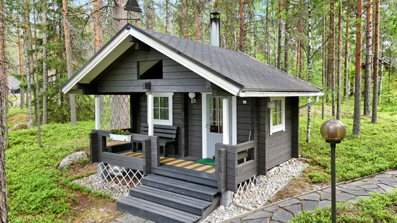 Mökki ~84 m² (1999) + rantasauna, ~1,78 ha (~200 m rive), Pielinen/Rukavesi — Uimaharju / Joensuu — 7