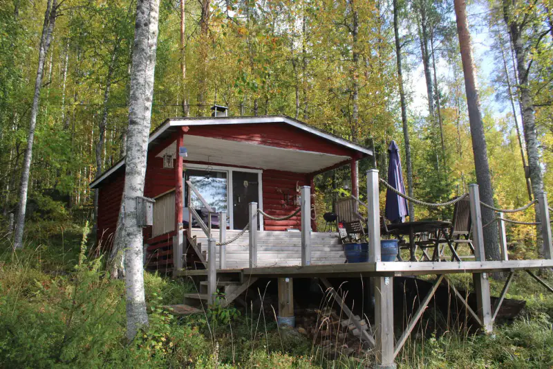 Mökki rondins + rantasauna, 4 900 m², Loitimo / Karhunlahti — Oskola / Joensuu — 4