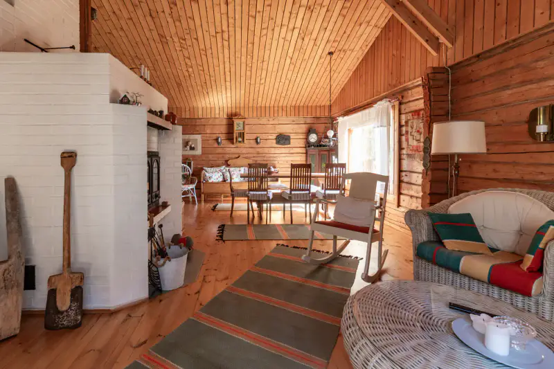 Chalet en rondins de 55 m² avec sauna de rive, rive privée de 50 m sur le Nurmaanjärvi — Joutsa — 10
