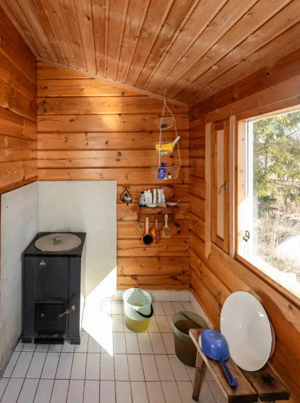 Chalet en rondins de 55 m² avec sauna de rive, rive privée de 50 m sur le Nurmaanjärvi — Joutsa — 17