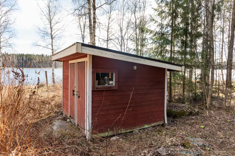 Chalet en rondins de 55 m² avec sauna de rive, rive privée de 50 m sur le Nurmaanjärvi — Joutsa — 8