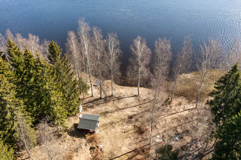 Chalet en rondins de 55 m² avec sauna de rive, rive privée de 50 m sur le Nurmaanjärvi — Joutsa — 14