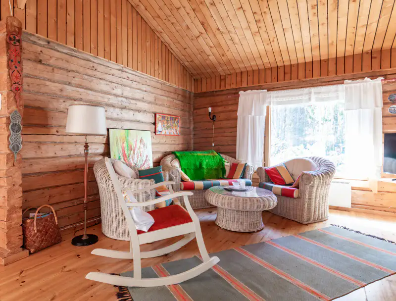 Chalet en rondins de 55 m² avec sauna de rive, rive privée de 50 m sur le Nurmaanjärvi — Joutsa — 13