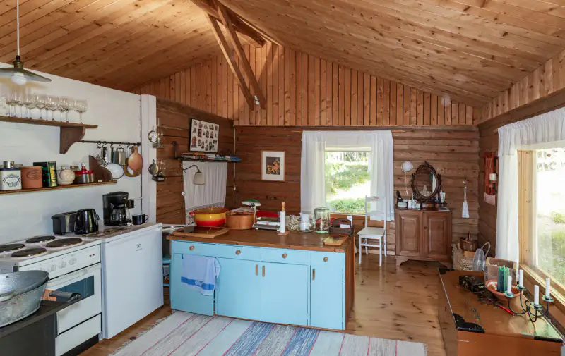 Chalet en rondins de 55 m² avec sauna de rive, rive privée de 50 m sur le Nurmaanjärvi — Joutsa — 12