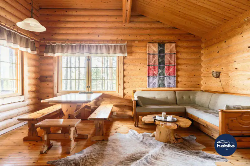 Chalet Kaskela 45 m² (2001), rive privée Vaikkojärvi, parcelle 9 422 m² — Juuka — 6