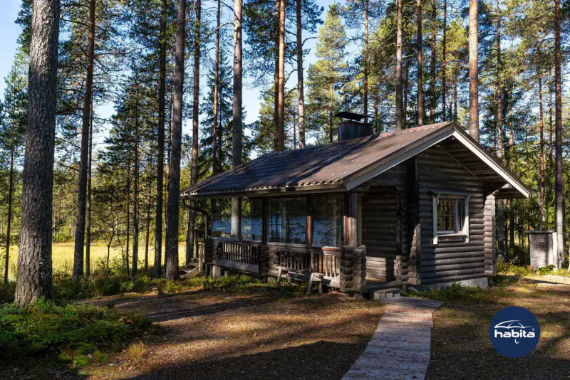 Chalet Kaskela 45 m² (2001), rive privée Vaikkojärvi, parcelle 9 422 m² — Juuka — 17