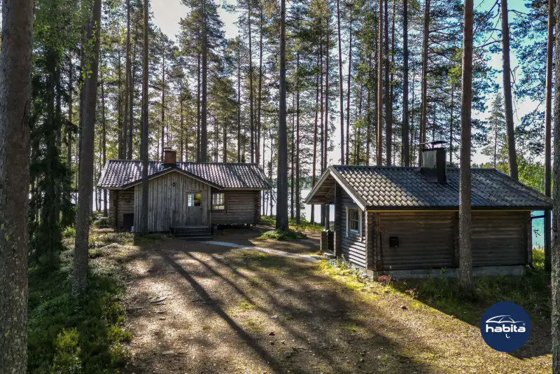 Chalet Kaskela 45 m² (2001), rive privée Vaikkojärvi, parcelle 9 422 m² — Juuka — 3