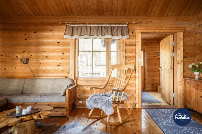 Chalet Kaskela 45 m² (2001), rive privée Vaikkojärvi, parcelle 9 422 m² — Juuka — 8