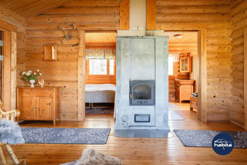 Chalet Kaskela 45 m² (2001), rive privée Vaikkojärvi, parcelle 9 422 m² — Juuka — 9