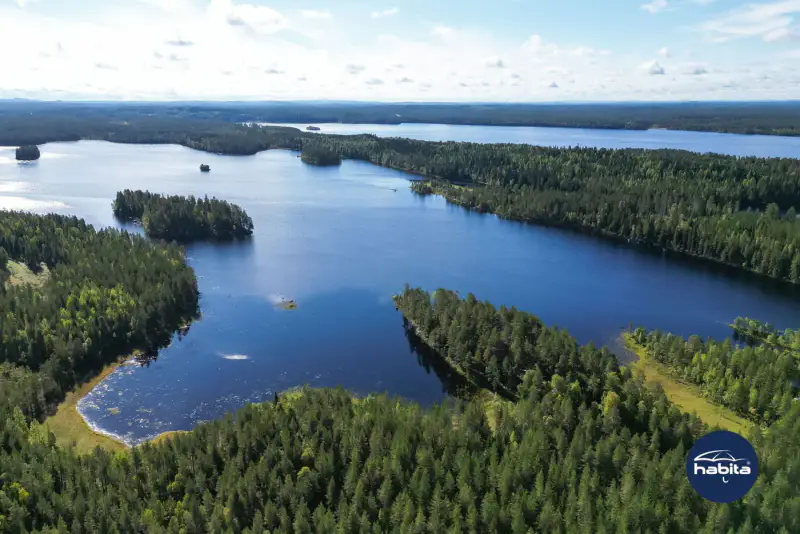 Chalet Kaskela 45 m² (2001), rive privée Vaikkojärvi, parcelle 9 422 m² — Juuka — 2